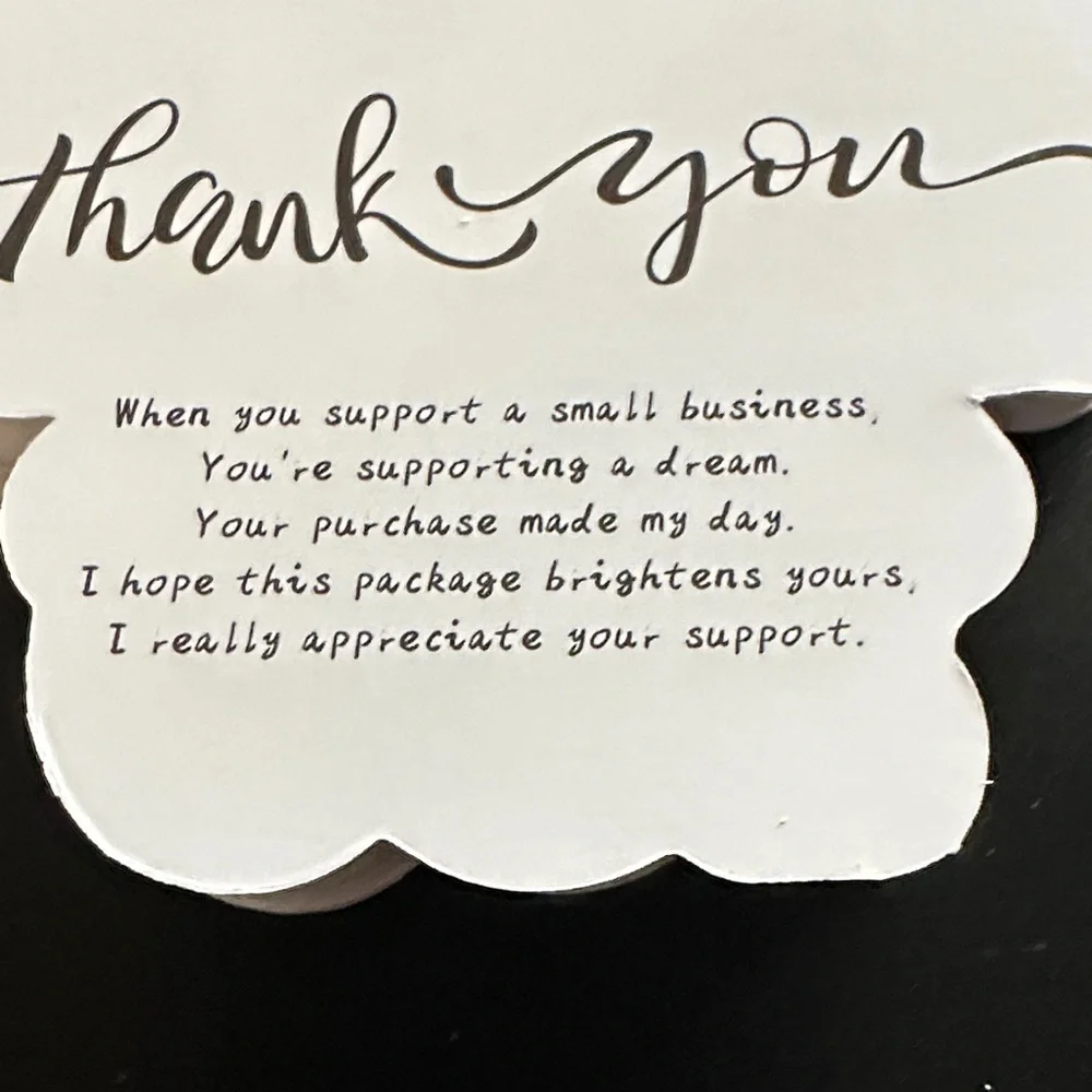 Thank You Cards 50ct Double Sided Splat Style Seller Supplies Shipping Supplies